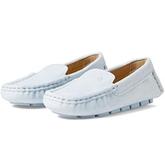 Janie and Jack Suede Driving Shoe in Light Blue Size 10 Little Boys - Picture 1 of 1